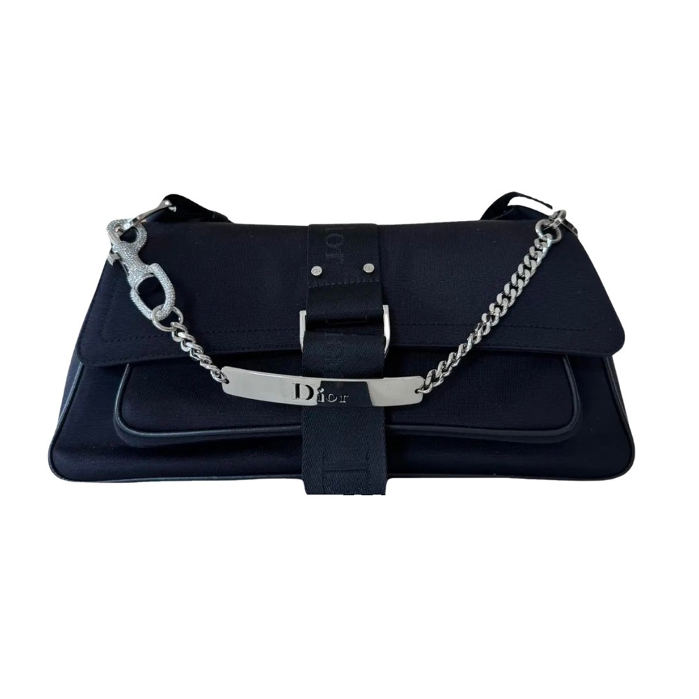 Vintage Christian Dior Hardcore Shoulder Bag Black-open to offers